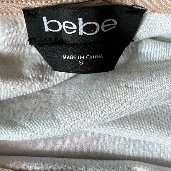 Bebe Watercolor Brush Lurex Gown Shimmery Slip Dress Size Small Party‎ Feminine - Picture 12 of 15
